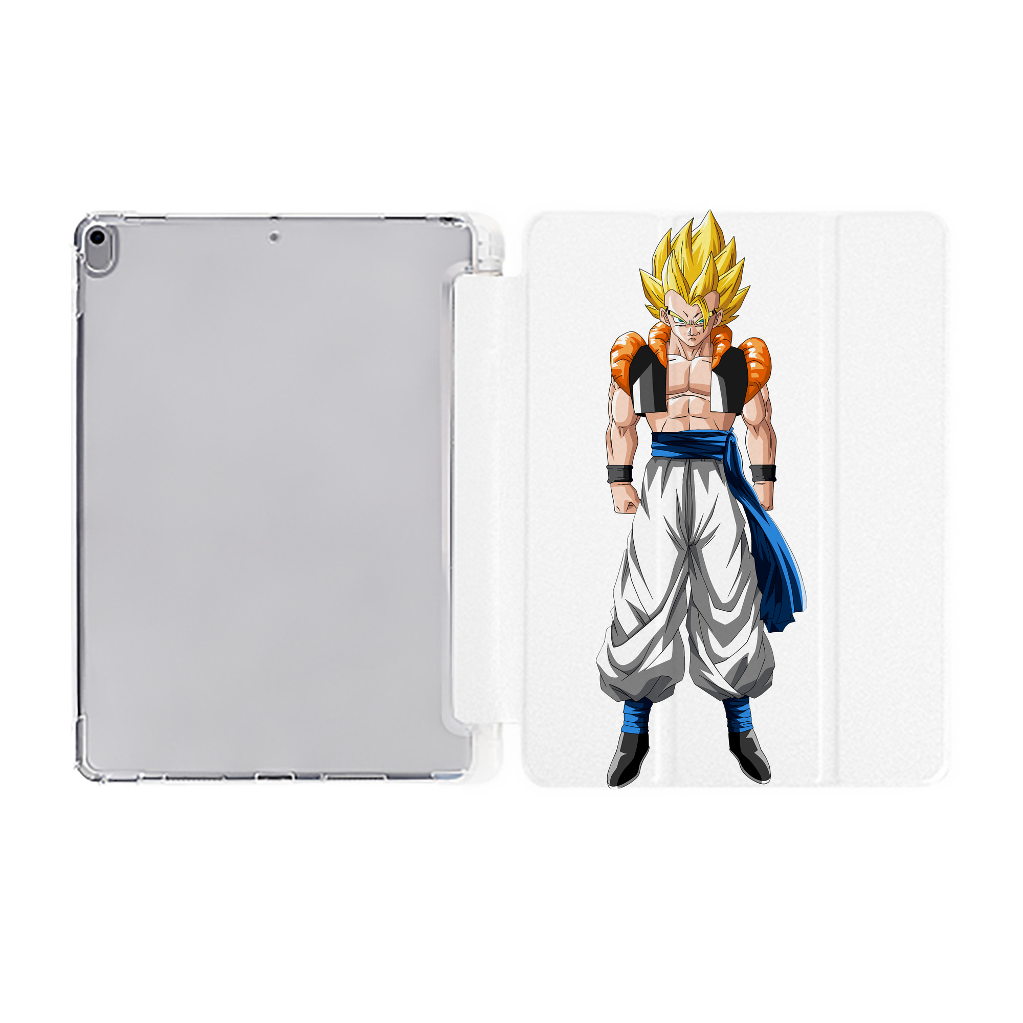 （画像用） ドラゴンボール ベジータ四世（Bejīta Yonsei）DRAGON BALL Vegeta IV IPad ケース ペン収納付き 三つ折りスタンド PUレザー×シリコン 対応機種9.5/10.5/10.9インチ